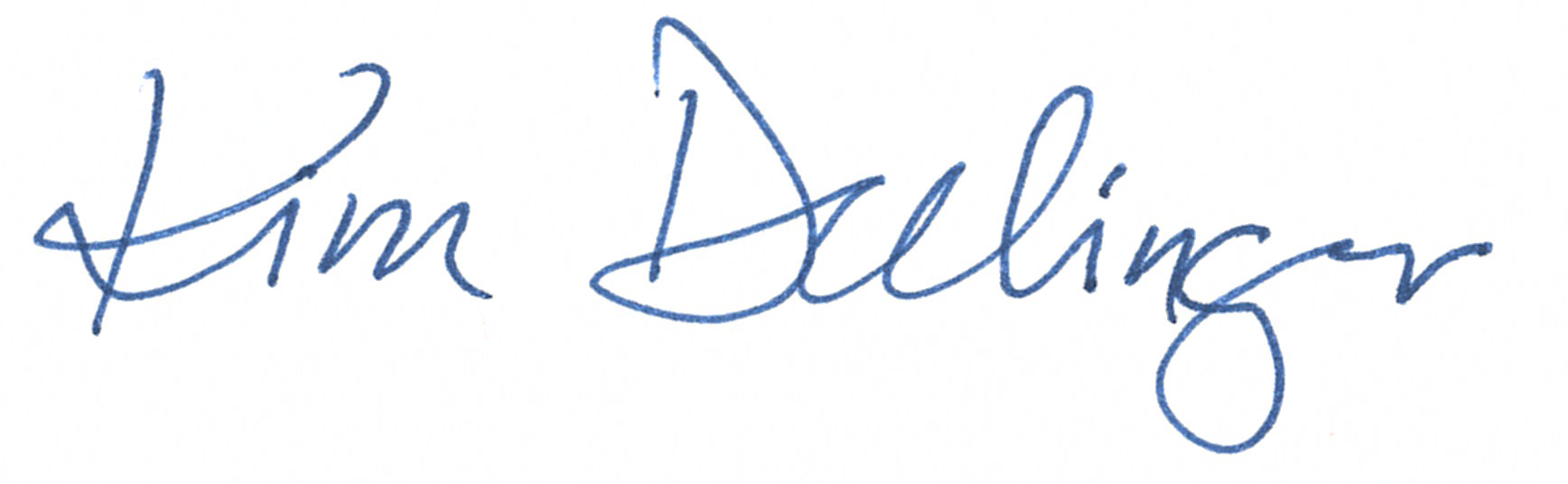 Kim Dellinger's signature